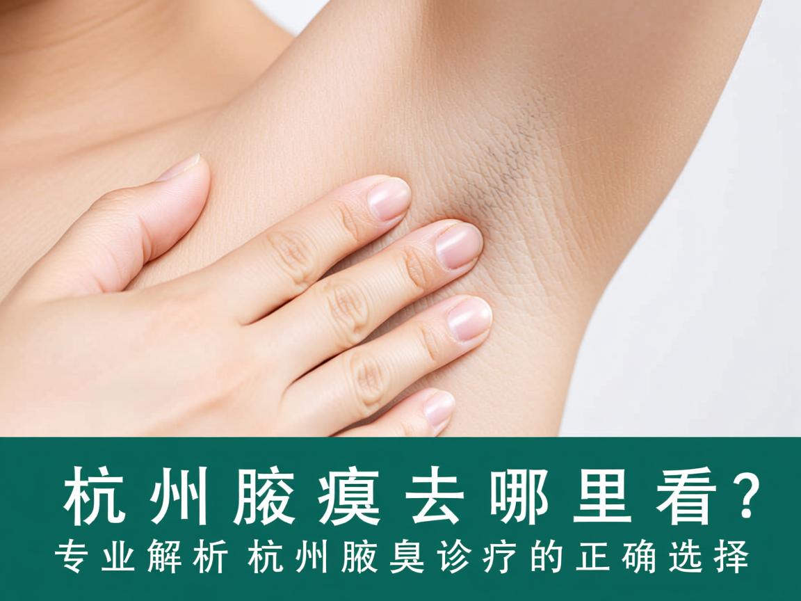杭州腋臭去哪里看？专业解析杭州腋臭诊疗的正确选择