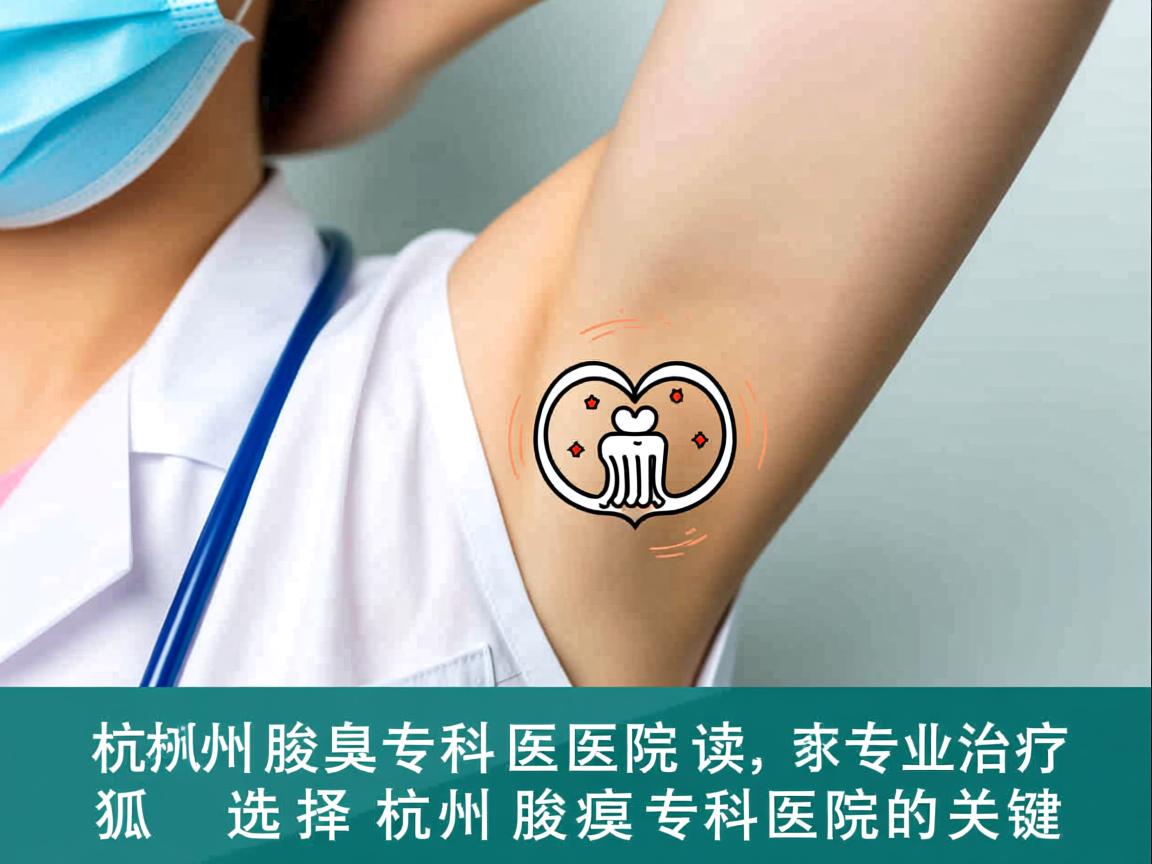 杭州腋臭专科医院解读，专业治疗狐臭，选择杭州腋臭专科医院的关键