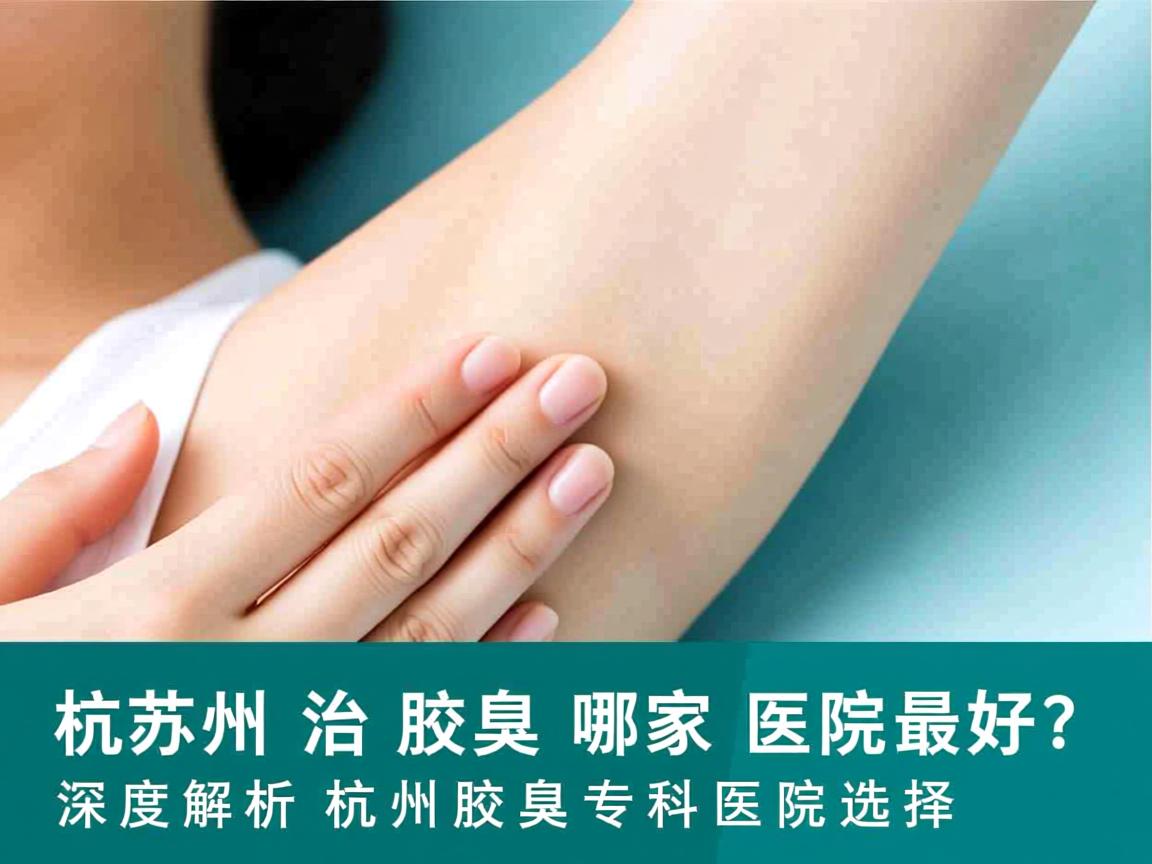 杭州治疗腋臭哪家医院最好？深度解析杭州腋臭专科医院选择