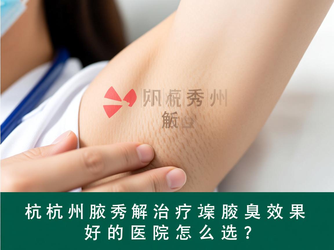 杭州腋秀解析，杭州治疗腋臭效果好的医院怎么选？
