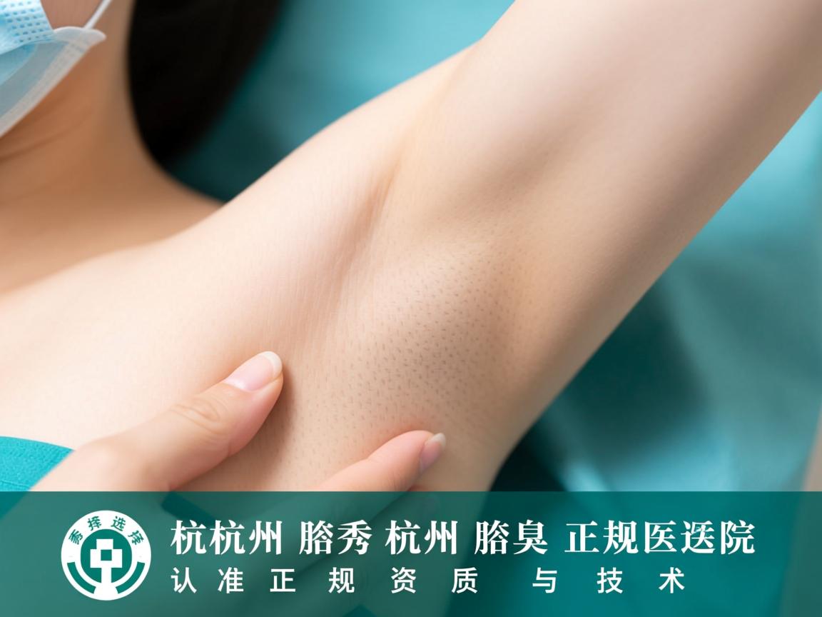 杭州腋秀解析，选择杭州腋臭正规医院，认准正规资质与技术