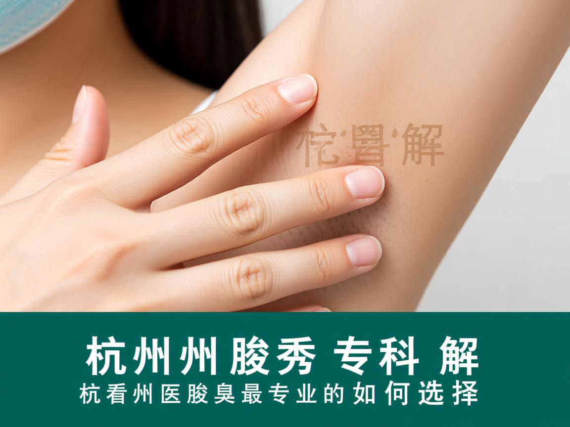 杭州腋秀专科解析，杭州看腋臭最专业的医院如何选择
