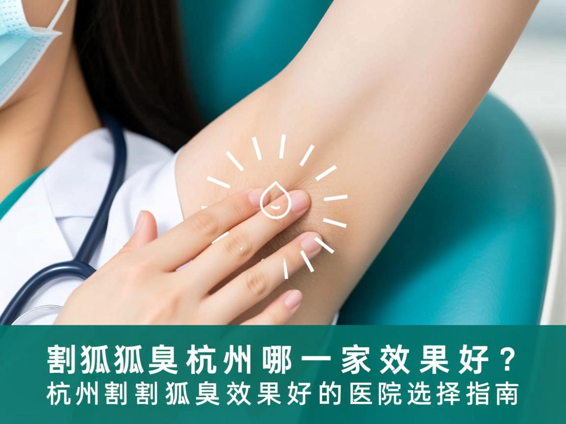 割狐臭杭州哪一家效果好？杭州割狐臭效果好的医院选择指南