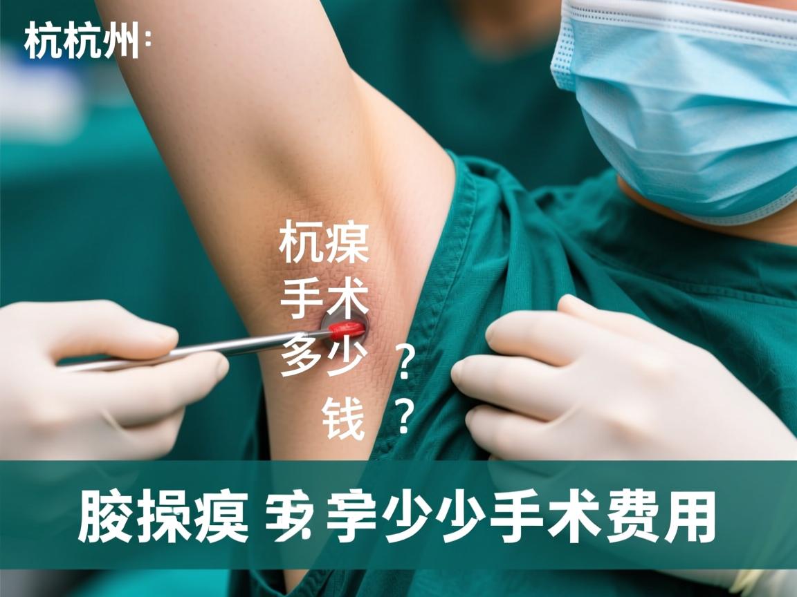 杭州腋臭手术多少钱？详解杭州腋臭手术费用