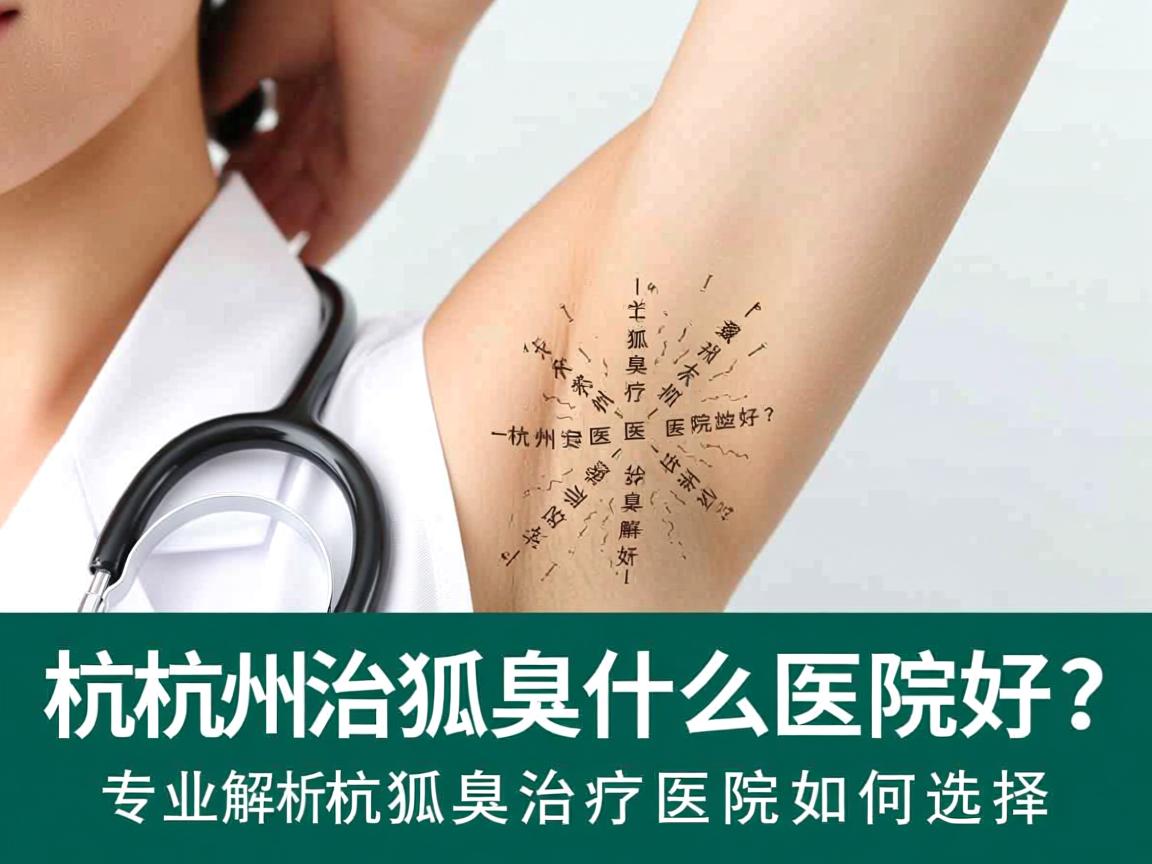 杭州治疗狐臭什么医院好？专业解析杭州狐臭治疗医院如何选择
