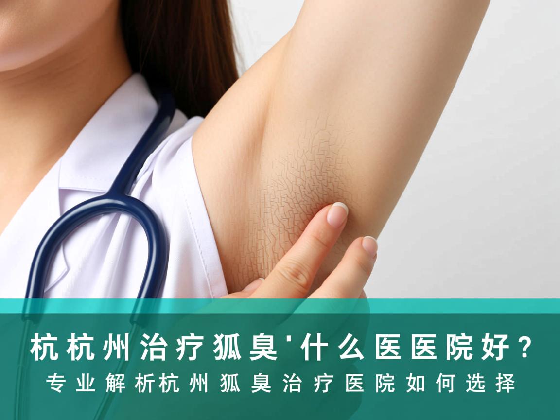 杭州治疗狐臭什么医院好？专业解析杭州狐臭治疗医院如何选择