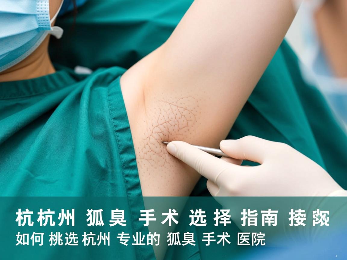 杭州狐臭手术选择指南，如何挑选杭州专业的狐臭手术医院