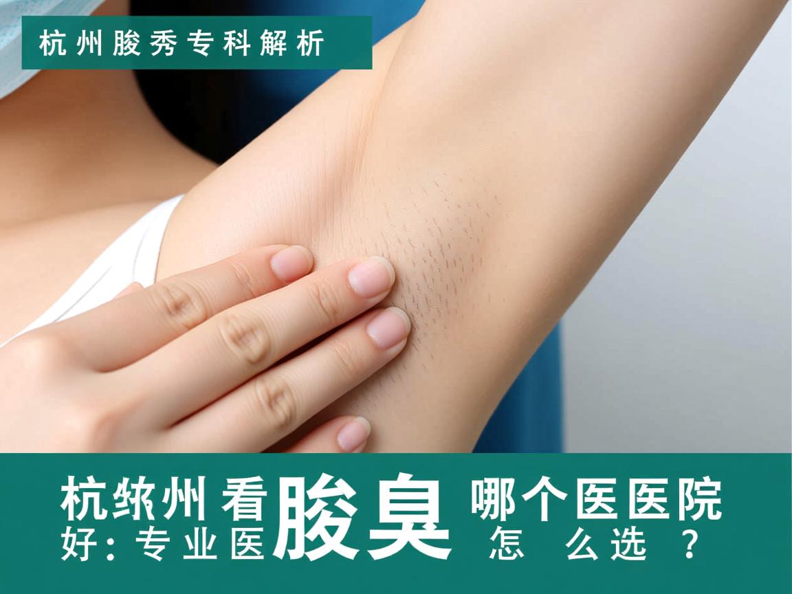 杭州腋秀专科解析，杭州看腋臭哪个医院好，专业医院怎么选？