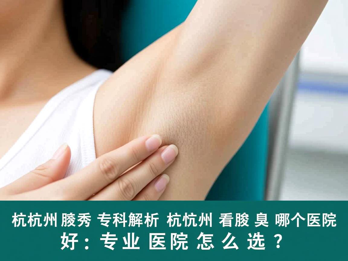 杭州腋秀专科解析，杭州看腋臭哪个医院好，专业医院怎么选？