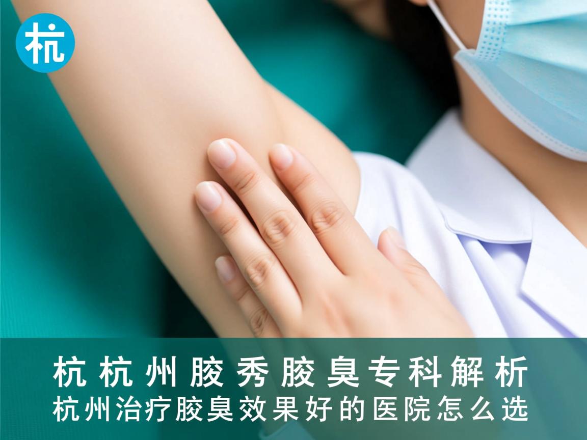 杭州腋秀腋臭专科解析，杭州治疗腋臭效果好的医院怎么选