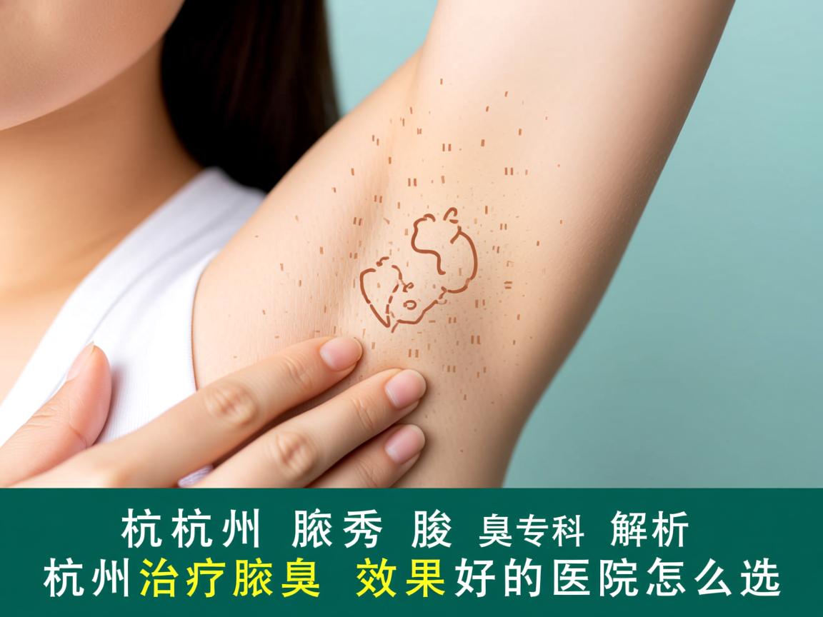 杭州腋秀腋臭专科解析，杭州治疗腋臭效果好的医院怎么选
