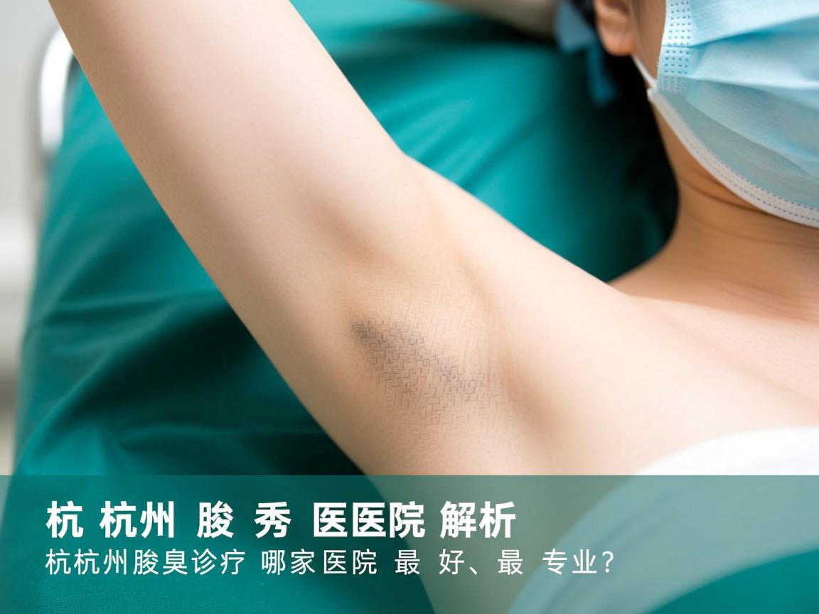 杭州腋秀医院解析，杭州腋臭诊疗哪家医院最好、最专业？