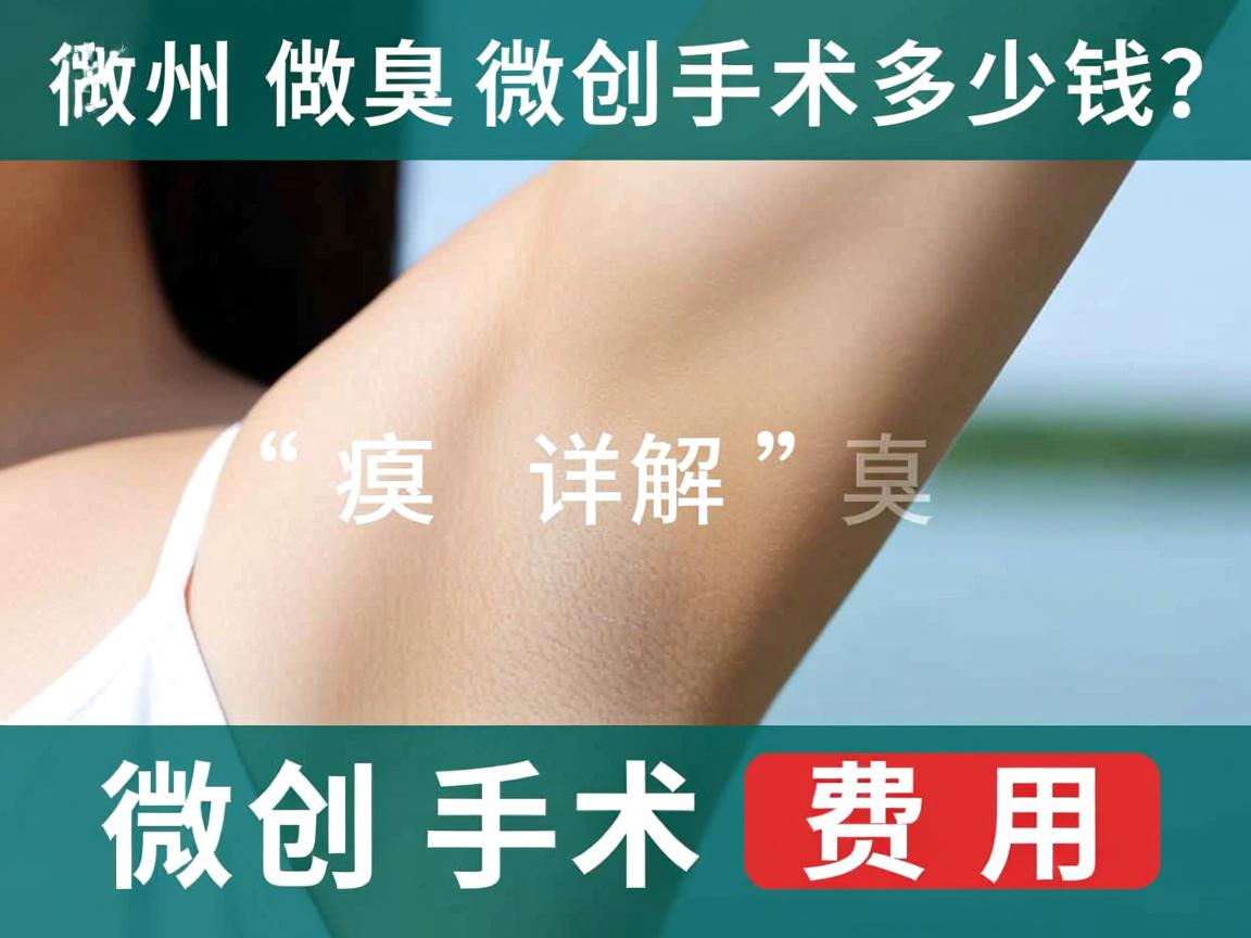 在湖州做腋臭微创手术多少钱？详解腋臭微创手术费用