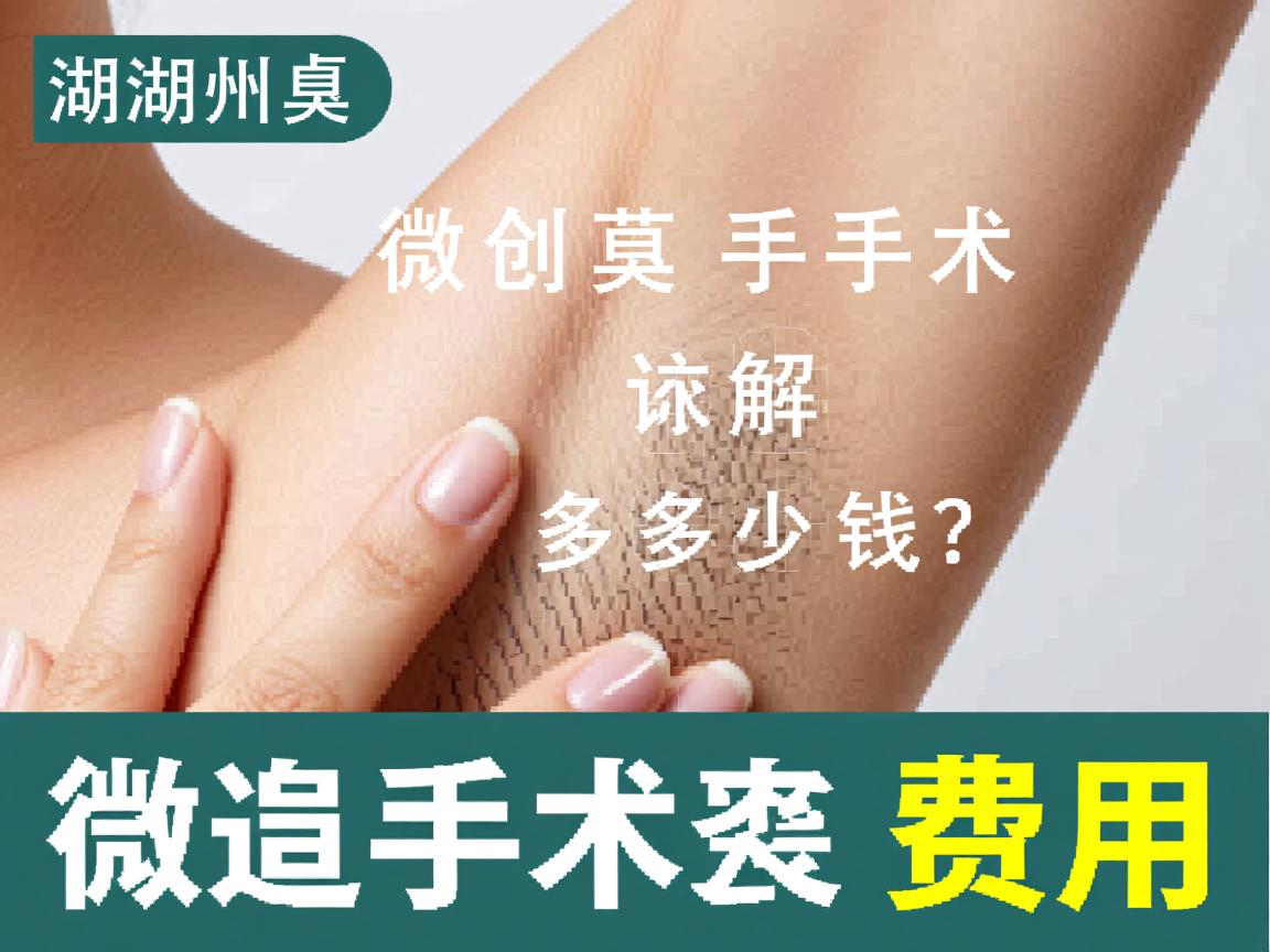 在湖州做腋臭微创手术多少钱？详解腋臭微创手术费用