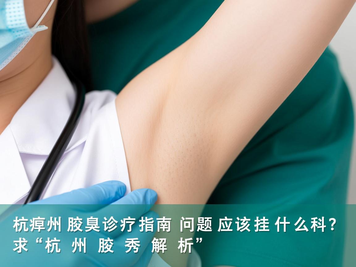 杭州腋臭诊疗指南，腋臭问题应该挂什么科？杭州腋秀解析