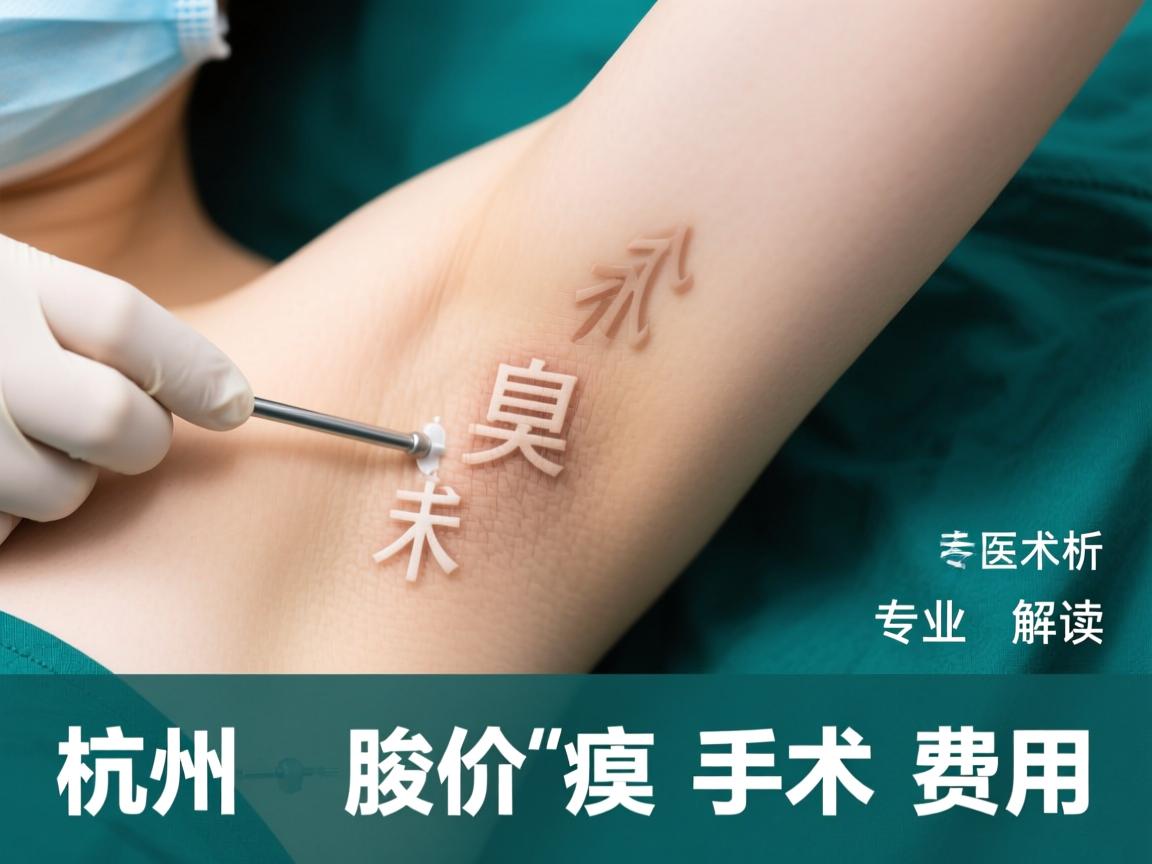 杭州腋臭手术价格解析，专业解读杭州腋臭手术费用