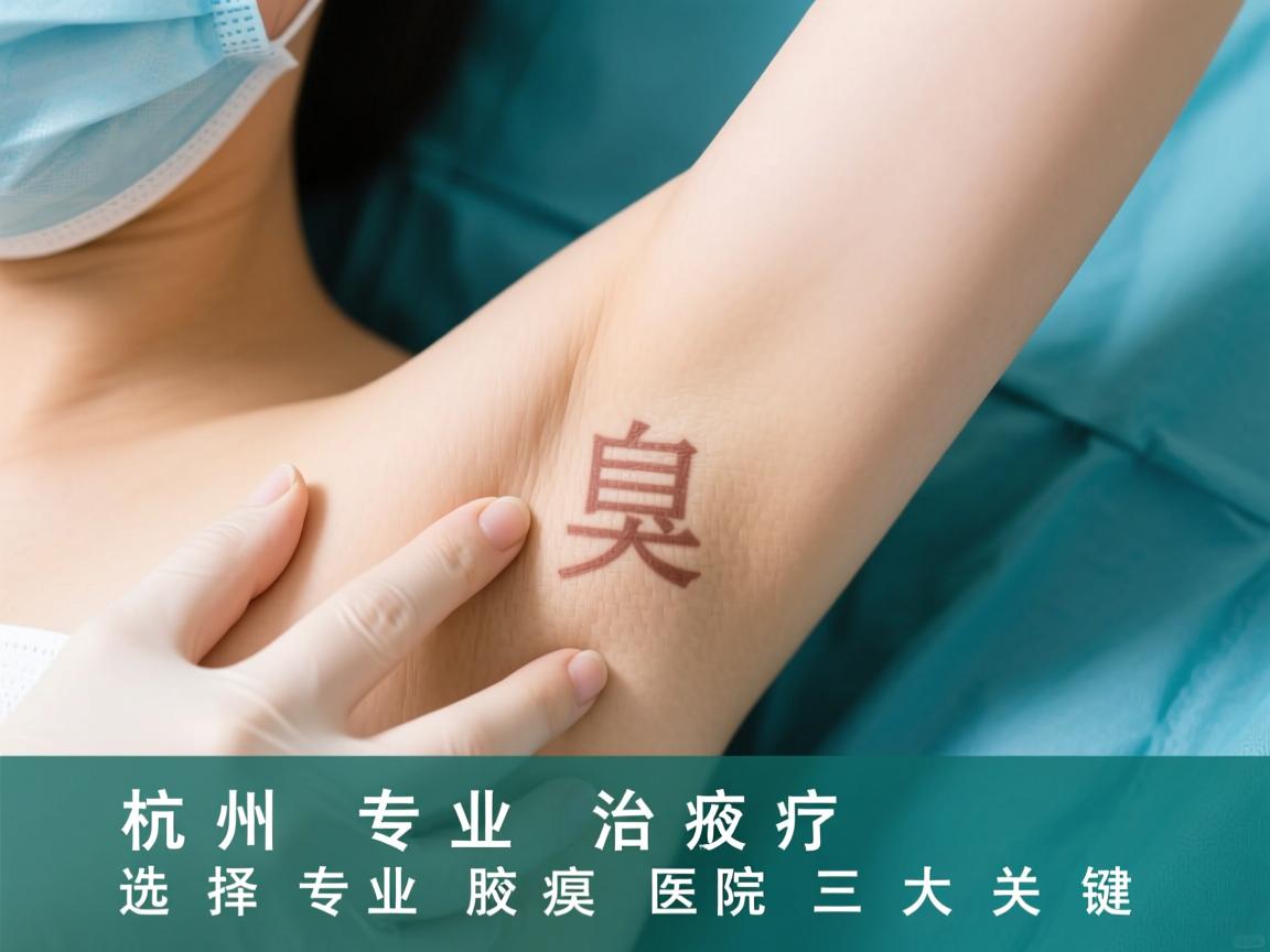 杭州专业治疗腋臭，选择专业腋臭医院的三大关键