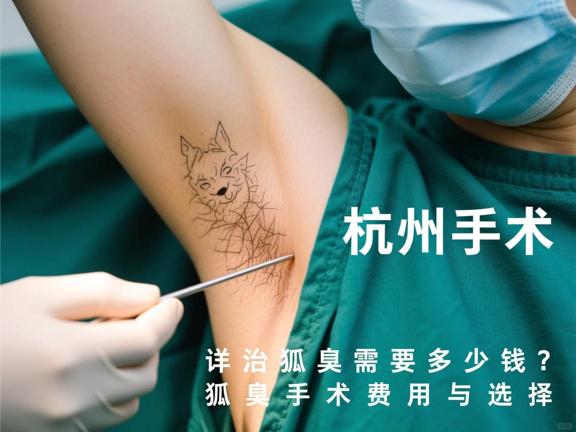 杭州手术治狐臭需要多少钱？详解狐臭手术费用与选择