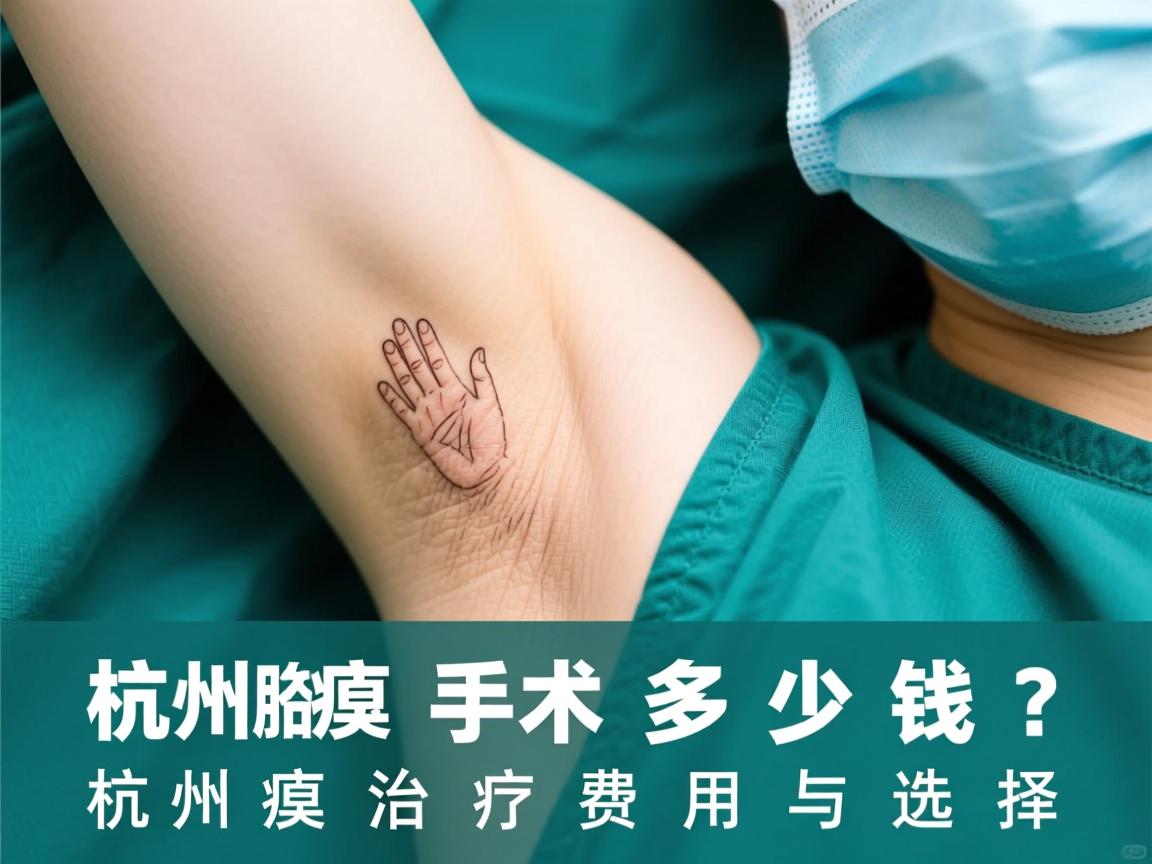 杭州腋臭手术多少钱？详解杭州腋臭治疗费用与选择