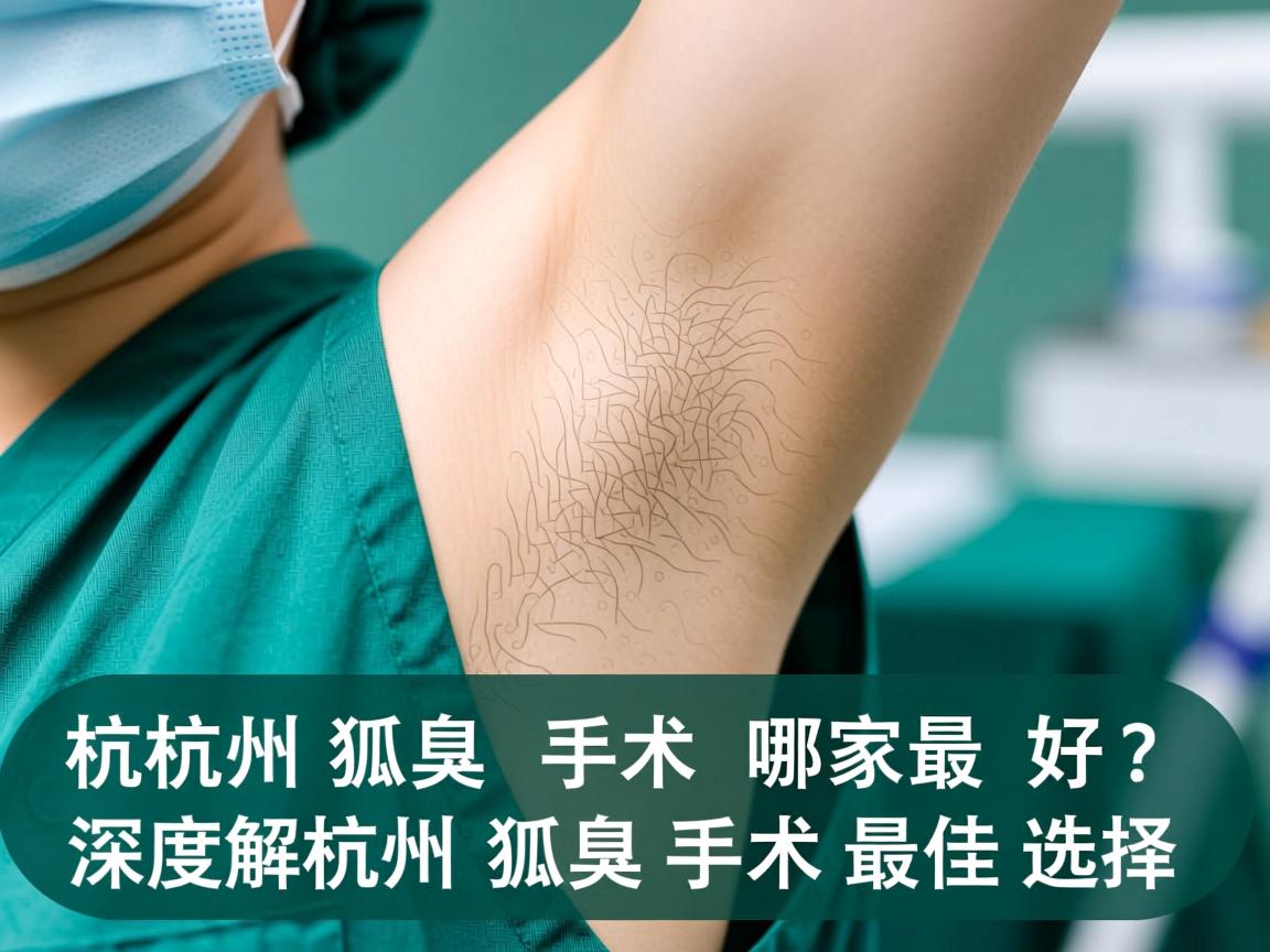 杭州狐臭手术哪家最好？深度解析杭州狐臭手术最佳选择