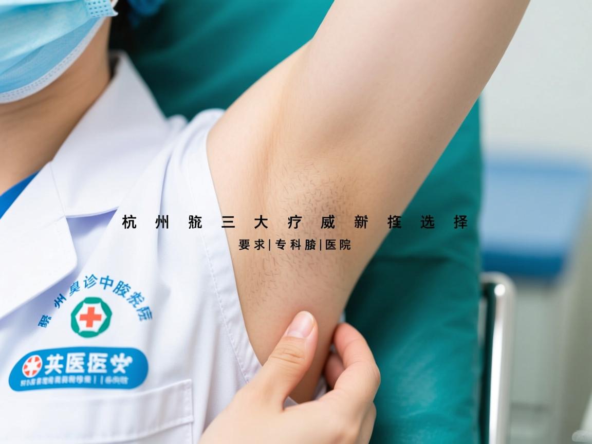 杭州腋臭诊疗新选择，聚焦杭州三大权威腋臭专科医院