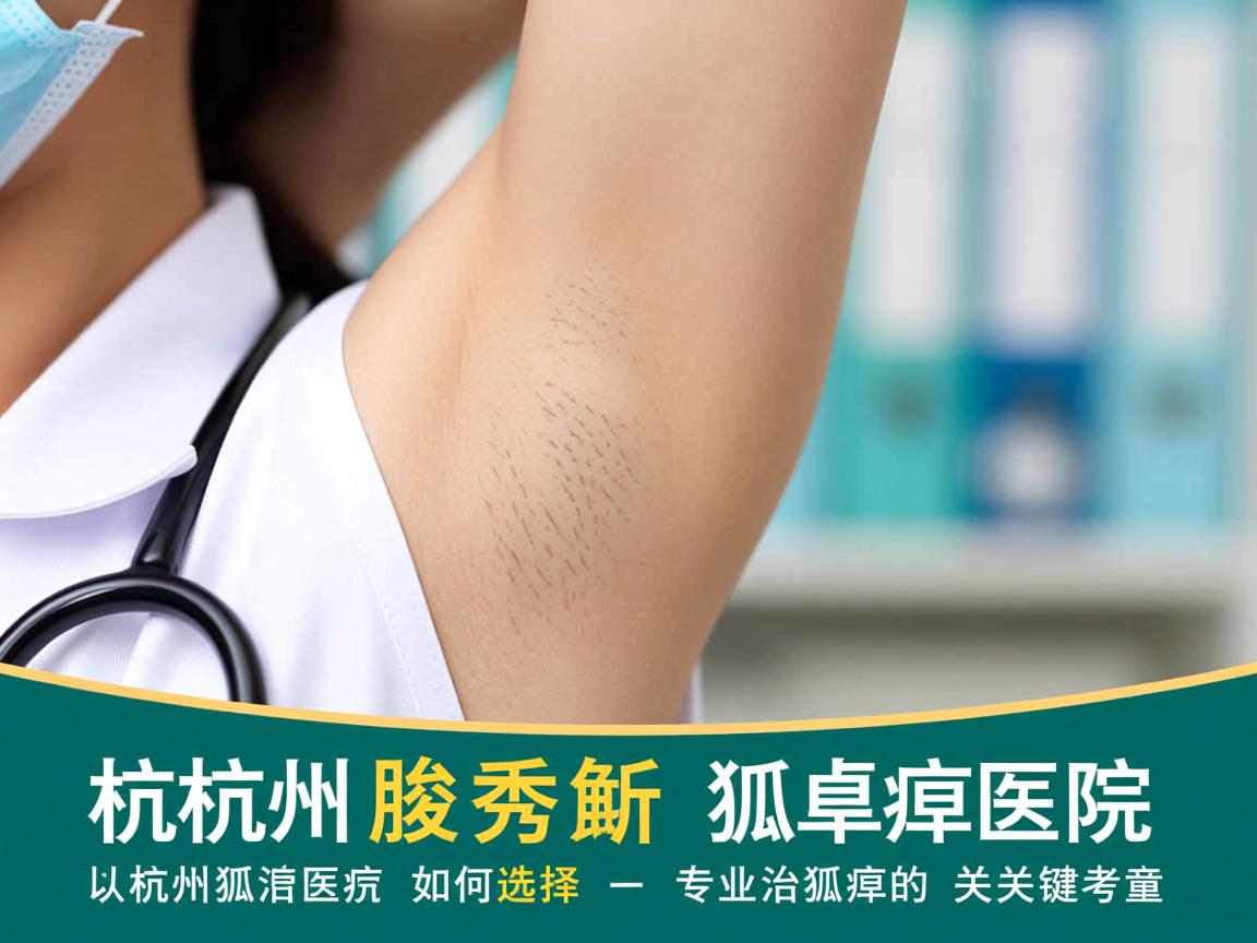 杭州腋秀解析，杭州治狐臭医院如何选择，专业治狐臭的关键考量