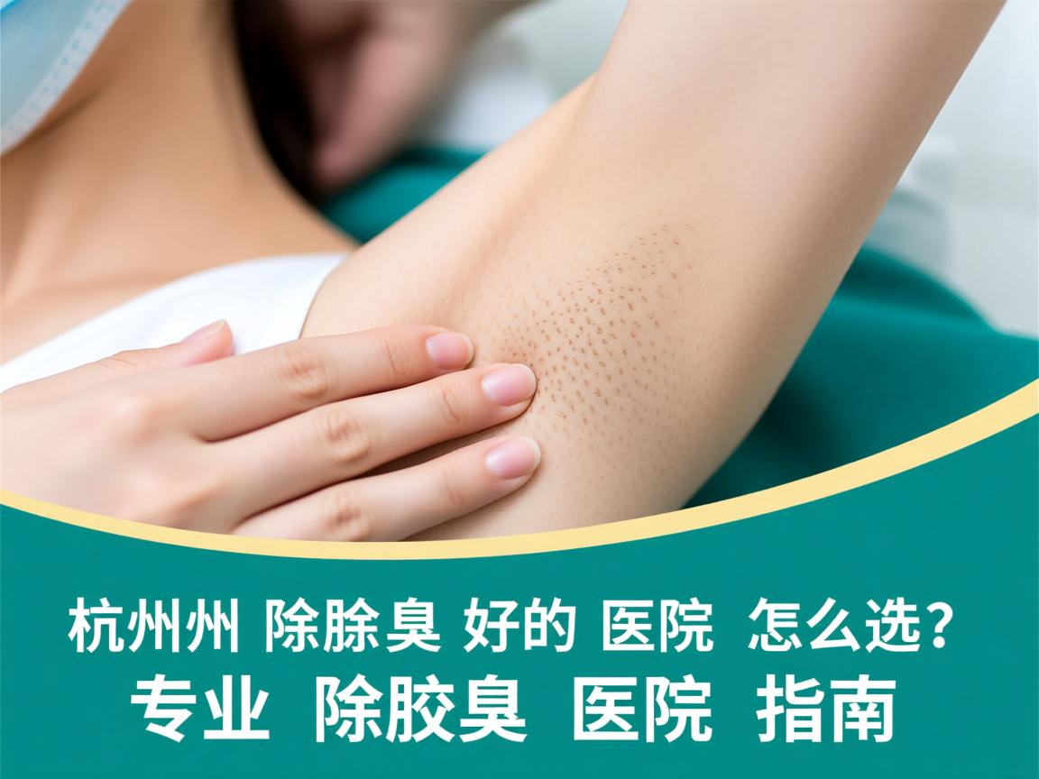 杭州腋秀解析，杭州除腋臭好的医院怎么选？专业除腋臭医院指南