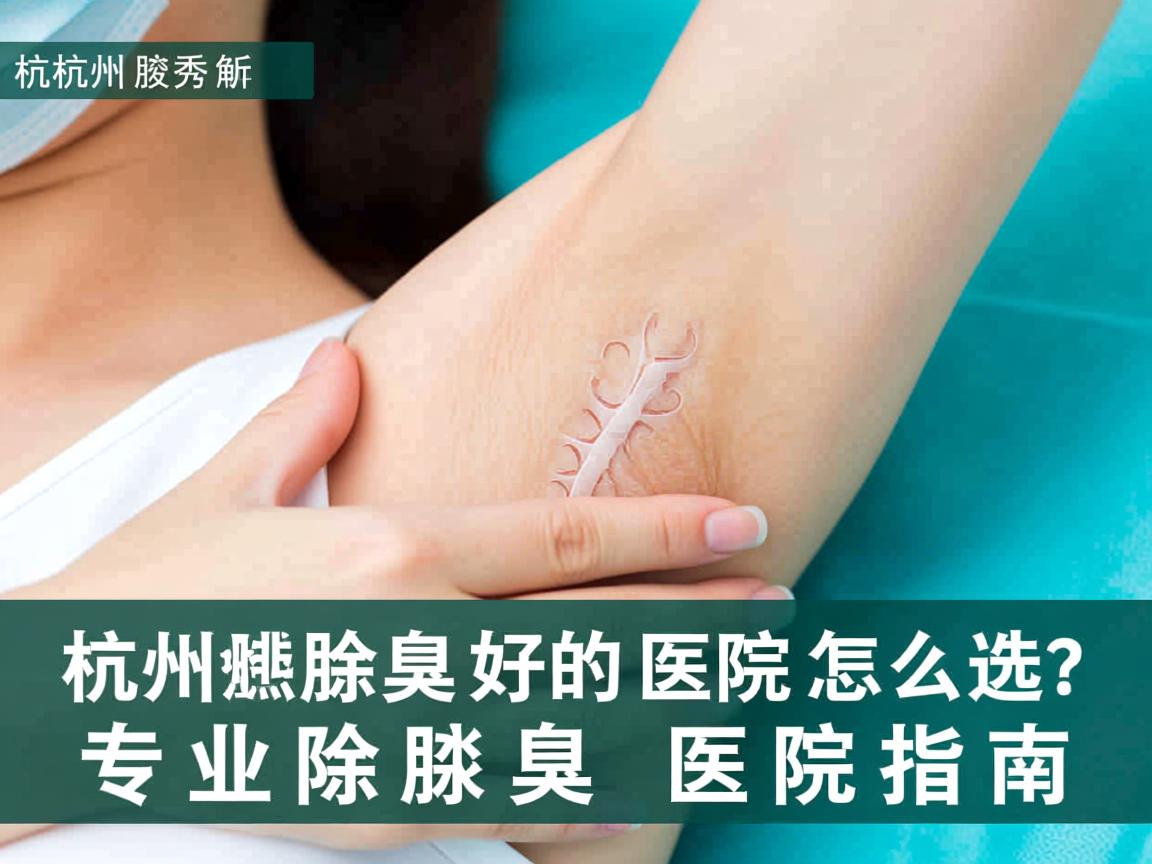 杭州腋秀解析，杭州除腋臭好的医院怎么选？专业除腋臭医院指南