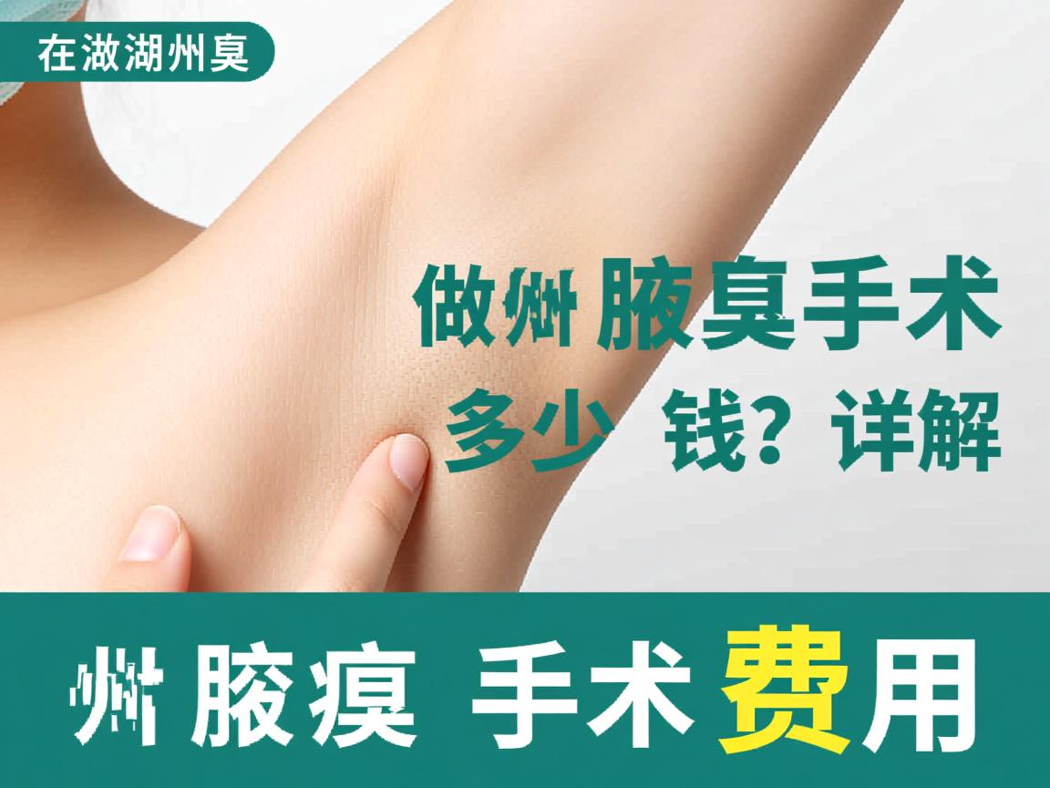 在湖州做腋臭手术多少钱？详解湖州腋臭手术费用