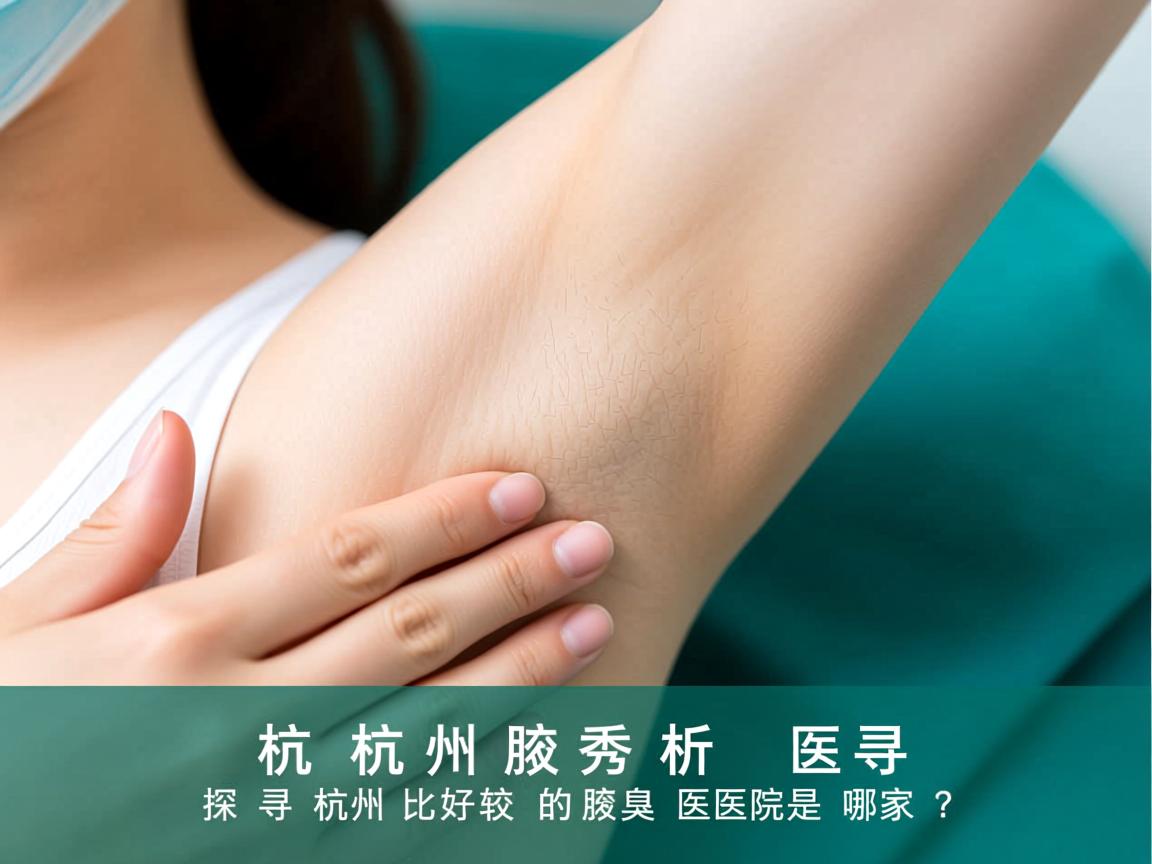杭州腋秀解析，探寻杭州比较好的腋臭医院是哪家？