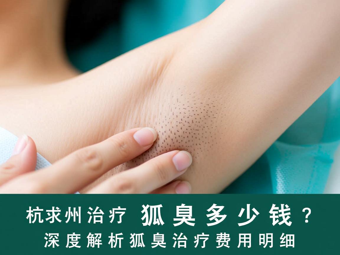 杭州治疗狐臭多少钱？深度解析狐臭治疗费用明细