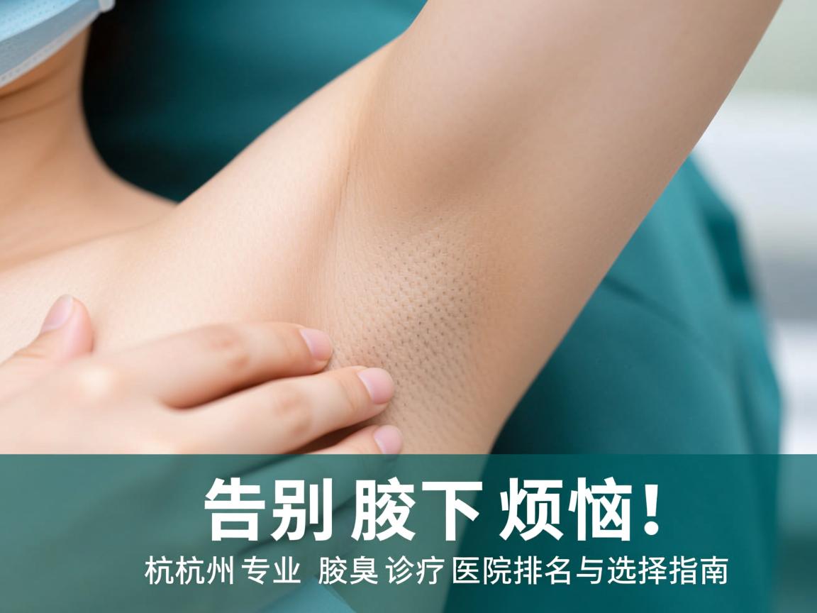 告别腋下烦恼！杭州专业腋臭诊疗医院排名与选择指南