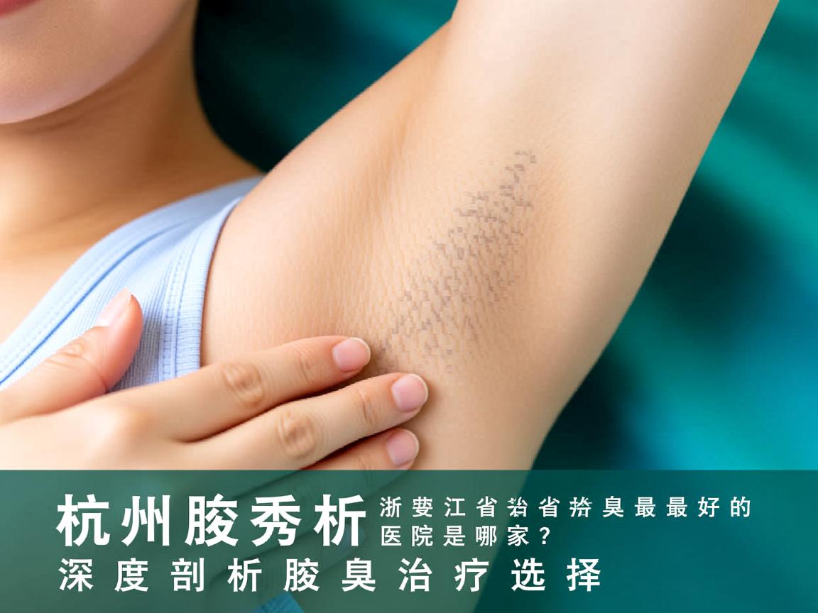 杭州腋秀解析，浙江省治疗腋臭最好的医院是哪家？深度剖析腋臭治疗选择