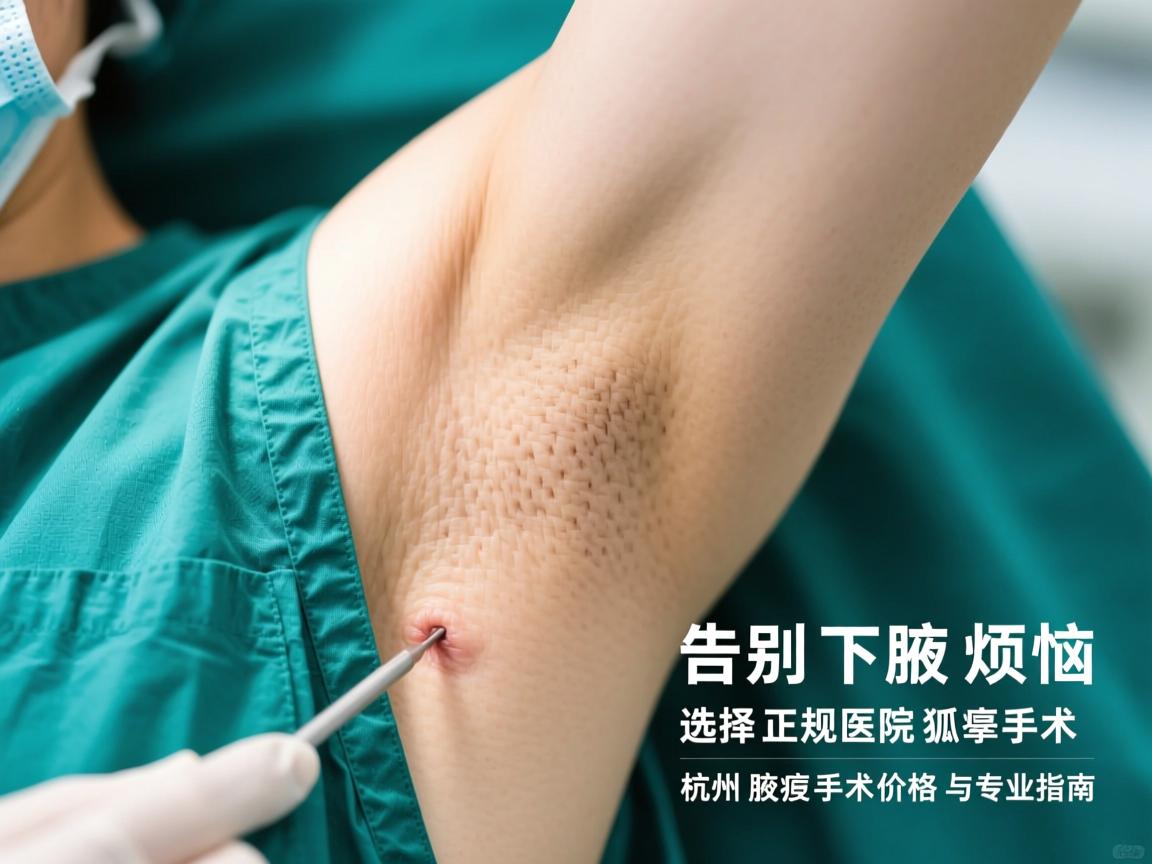 告别腋下烦恼，选择正规医院狐臭手术，杭州腋臭手术价格与专业指南