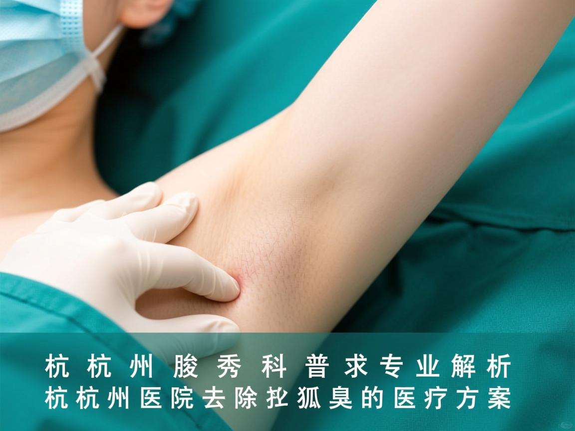 杭州腋秀科普，专业解析杭州医院去除狐臭的医疗方案