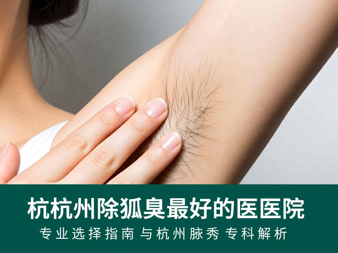 杭州除狐臭最好的医院，专业选择指南与杭州腋秀专科解析