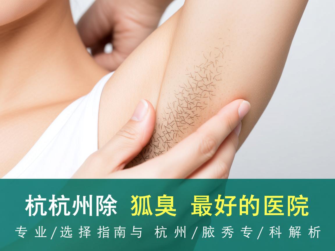 杭州除狐臭最好的医院，专业选择指南与杭州腋秀专科解析