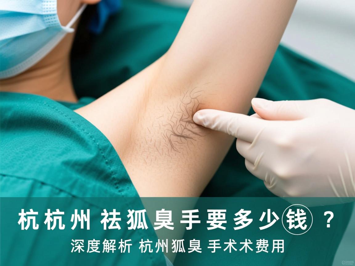 杭州祛狐臭手术要多少钱？深度解析杭州狐臭手术费用