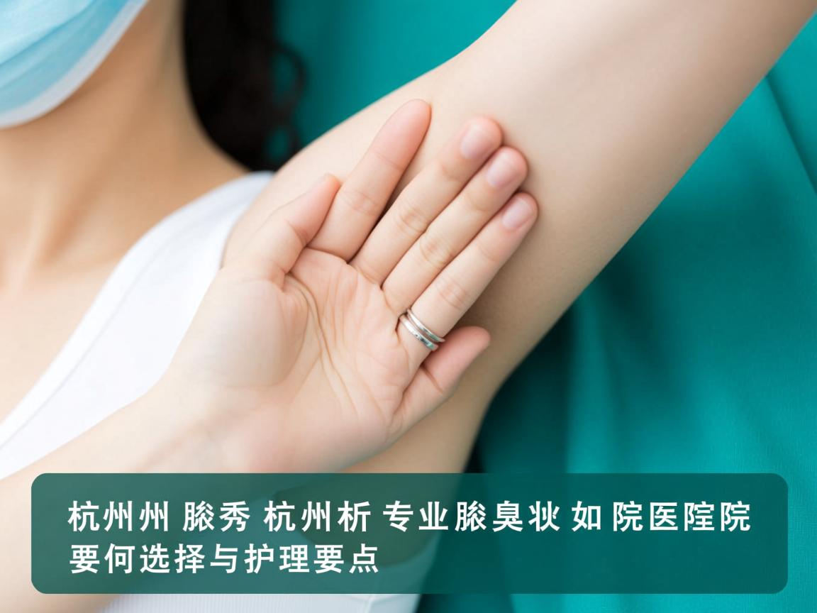 杭州腋秀解析，杭州专业腋臭医院如何选择与护理要点
