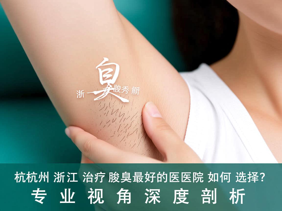 杭州腋秀解析，浙江治疗腋臭最好的医院如何选择？专业视角深度剖析