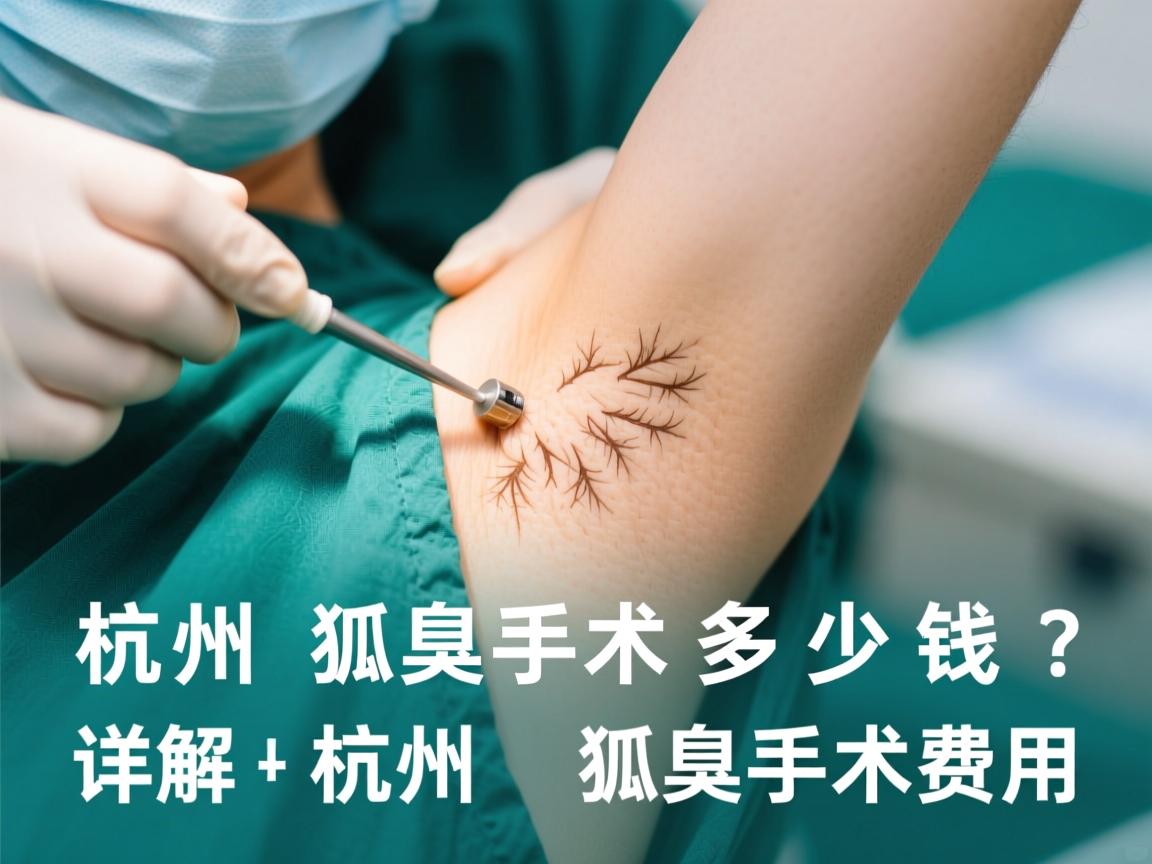 杭州做狐臭手术多少钱？详解杭州狐臭手术费用
