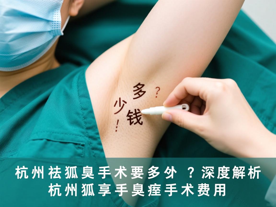 杭州祛狐臭手术要多少钱？深度解析杭州狐臭手术费用
