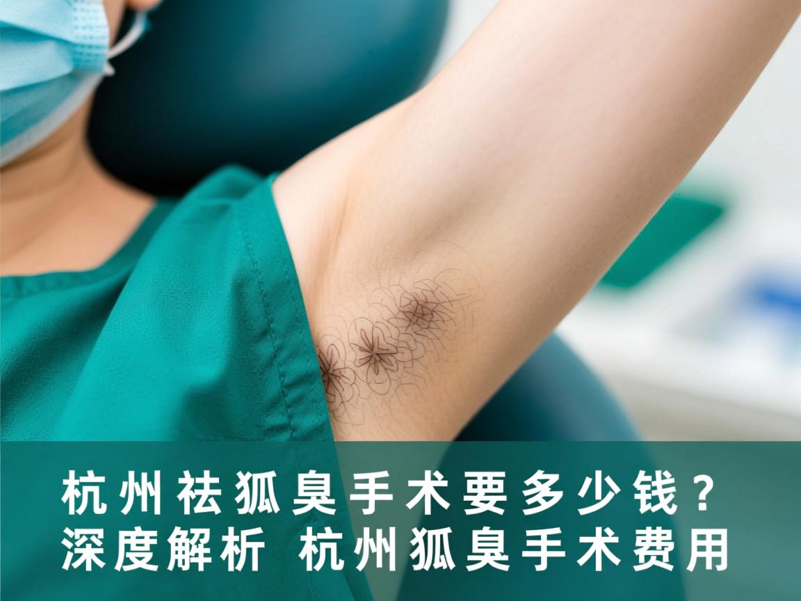 杭州祛狐臭手术要多少钱？深度解析杭州狐臭手术费用