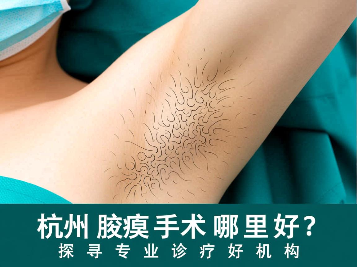 杭州腋臭手术哪里好？探寻专业腋臭诊疗的好机构