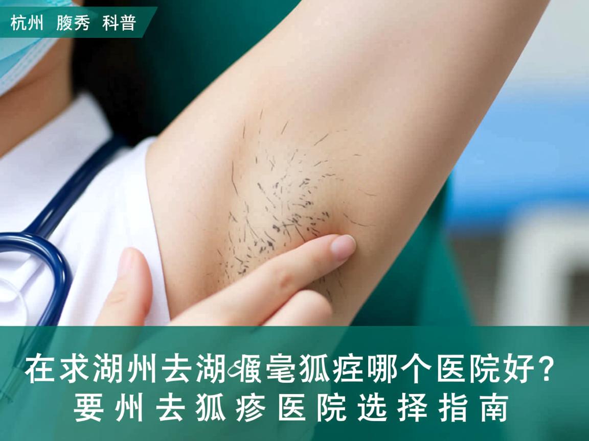 杭州腋秀科普，在湖州去狐臭哪个医院好？湖州去狐臭医院选择指南
