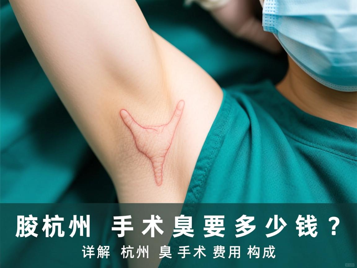杭州腋臭手术要多少钱？详解杭州腋臭手术费用构成