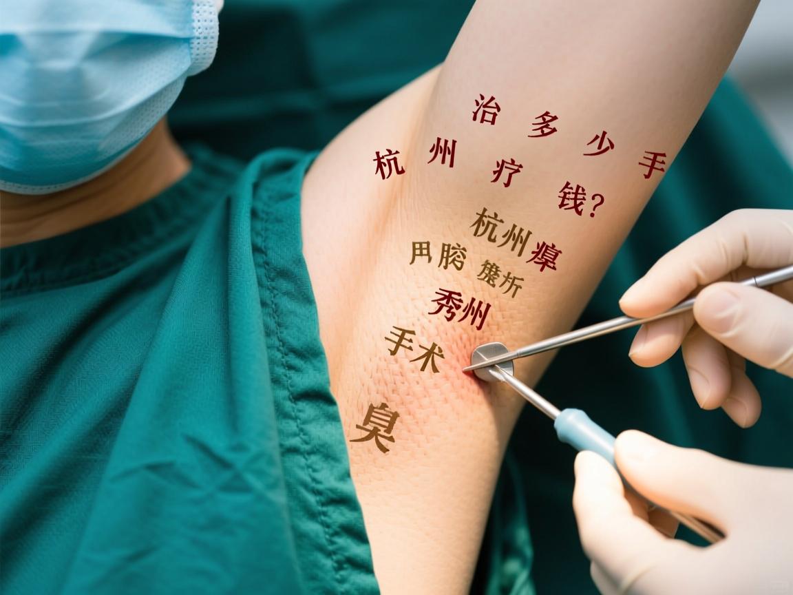 杭州腋臭手术治疗多少钱？深度解析杭州腋秀腋臭手术费用