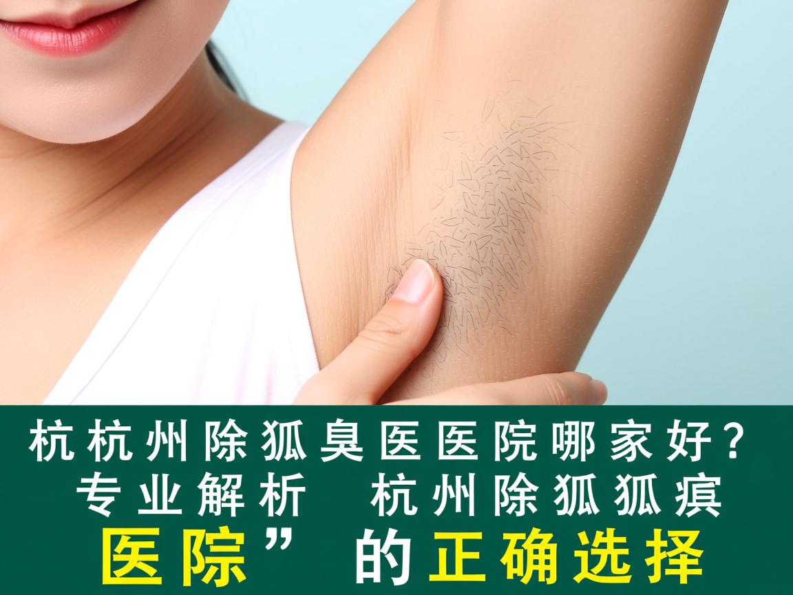 杭州除狐臭医院哪家好？专业解析杭州除狐臭医院的正确选择