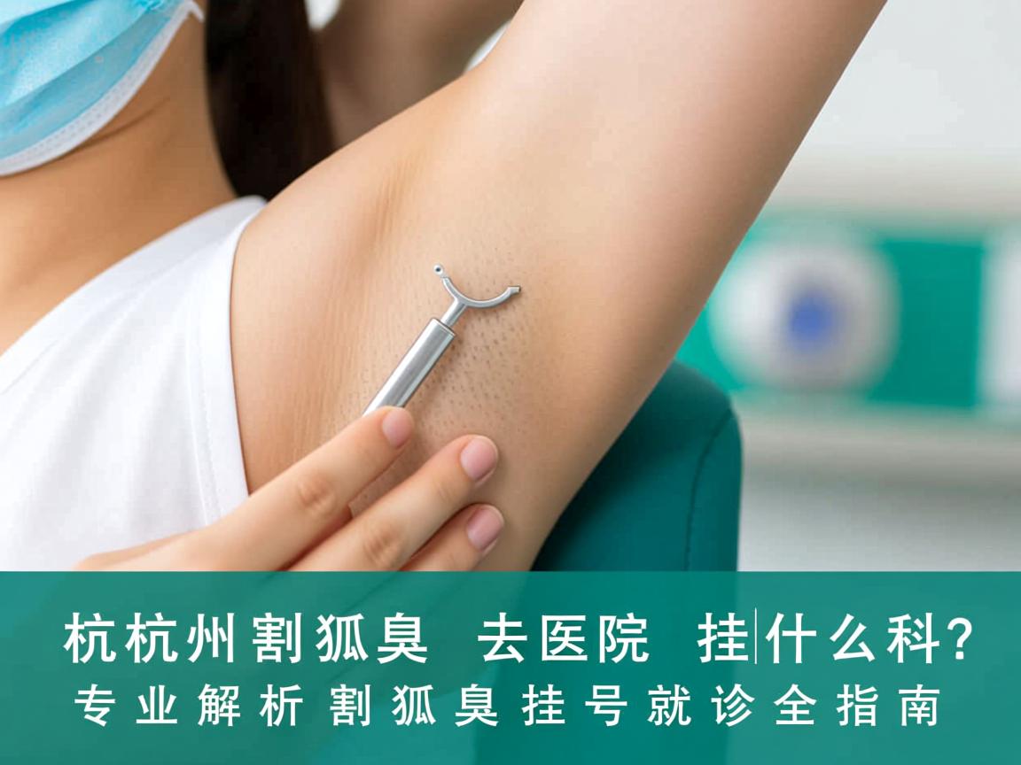 杭州割狐臭去医院挂什么科？专业解析割狐臭挂号就诊全指南