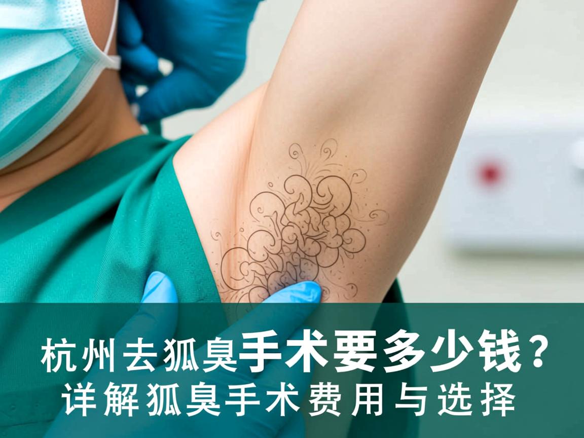 杭州去狐臭手术要多少钱？详解狐臭手术费用与选择